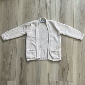 Old Navy 100% Cotton Cream Knit Cardigan for Toddlers